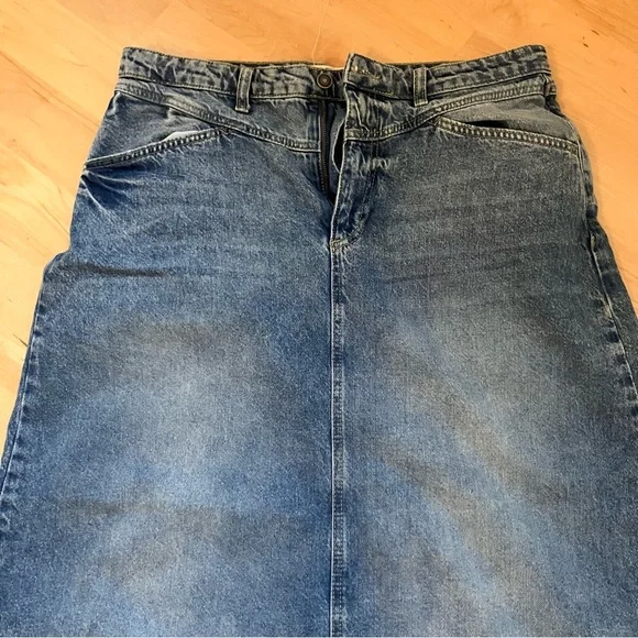 Free People Come As You Are Denim Maxi Skirt - Picture 6 of 10